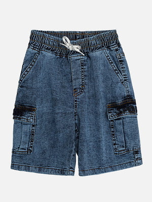 Шорти джинсові для хлопчика 128 синій ALG ЦБ-00220442 | 6841219