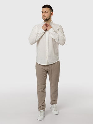 Чоловіча сорочка з довгим рукавом S білий Figo ЦБ-00218783 | 6841318