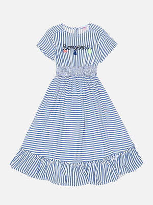 Сукня для дівчинки з кісточками 140 блакитний Timo girls ЦБ-00187812 | 6841502