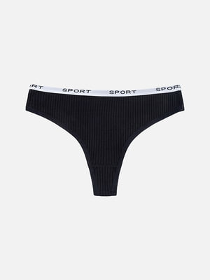 Жіночі трусики Underwear ЦБ-00237674 M Чорний | 6841570