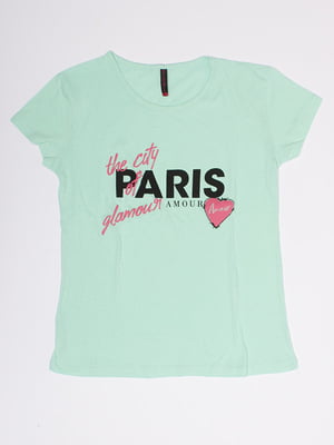 Жіноча футболка S м'ятний Brands ЦБ-00191981 | 6841686