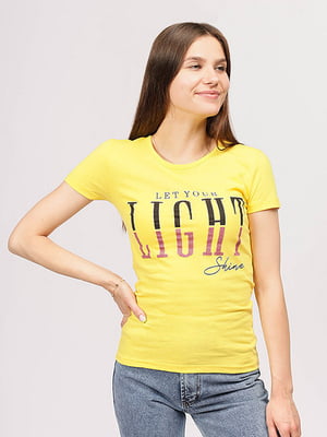 Жіноча футболка S жовтий Brands ЦБ-00191987 | 6841687