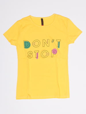 Жіноча футболка S жовтий Brands ЦБ-00192001 | 6841691