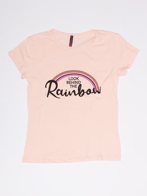 Жіноча футболка M персиковий Brands ЦБ-00192013 | 6841694