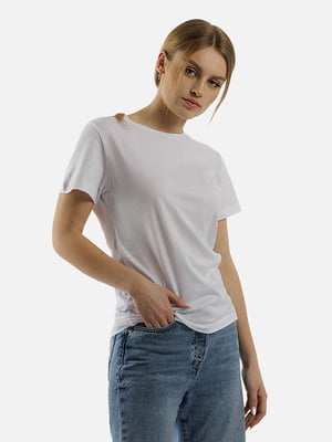 Жіноча футболка пряма S білий Yuki ЦБ-00210721 | 6841787