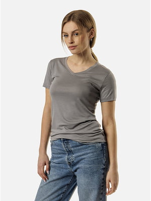 Жіноча футболка регуляр S сірий Yuki ЦБ-00210730 | 6841796