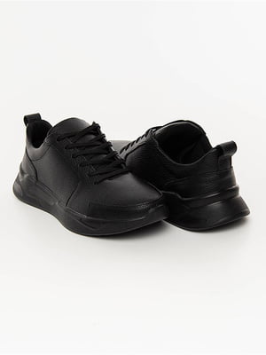 Чоловічі кросівки шкіряні 40 чорний Yuki ЦБ-00209842 | 6841908