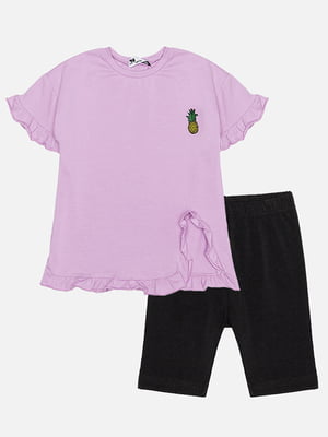 Костюм з шортами для дівчинки 104 бузковий Tuffy ЦБ-00187891 | 6841994