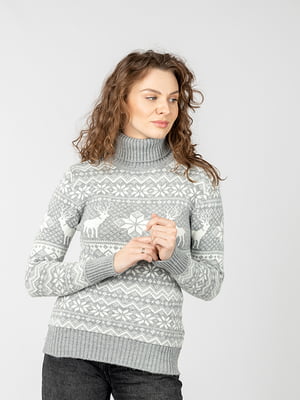 Жіночий светр One Size сірий Gerekli ЦБ-00233522 | 6842110