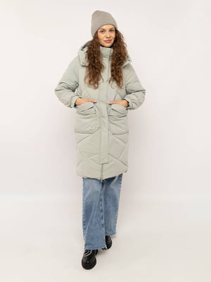 Жіноча куртка M оливковий TAYISHE ЦБ-00223841 | 6842235