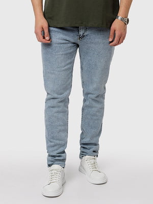 Чоловічі джинси слім 31 блакитний Redcode ЦБ-00219091 | 6842460