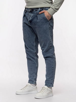 Чоловічі джинси мом 30 синій Quartz ЦБ-00213795 | 6842531