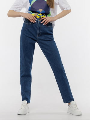 Жіночі джинси мом 32 синій Yuki ЦБ 00217706 | 6842548