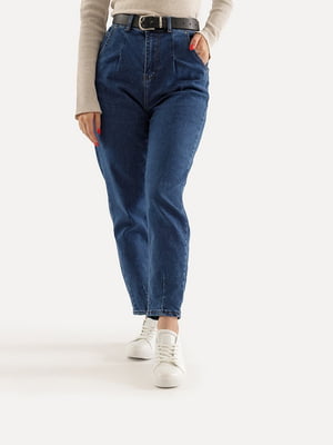 Жіночі джинси балони 32 темно синій Yuki ЦБ 00228359 | 6842574