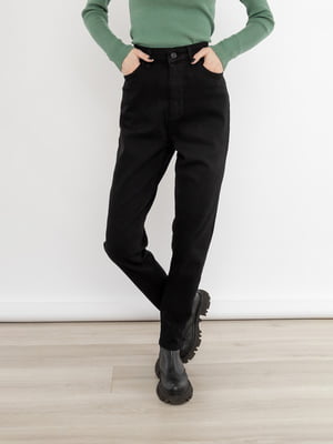 Жіночі джинси слім 42 чорний Zeo Basic ЦБ-00235589 | 6842592