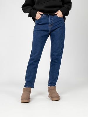 Жіночі джинси мом 28 темно-синій FOREST ЦБ-00236634 | 6842595