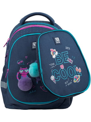 Рюкзак для дівчинки KITE Education темно-синій ЦБ-00225119 | 6842683