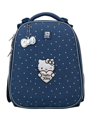 Рюкзак для дівчинки KITE Education темно-синій ЦБ-00225151 | 6842701
