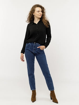 Жіноча сорочка з довгим рукавом S чорний Miss Brown ЦБ-00227669 | 6842788