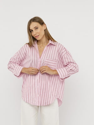 Жіноча сорочка з довгим рукавом XS Рожевий Never More ЦБ-00227873 | 6842791
