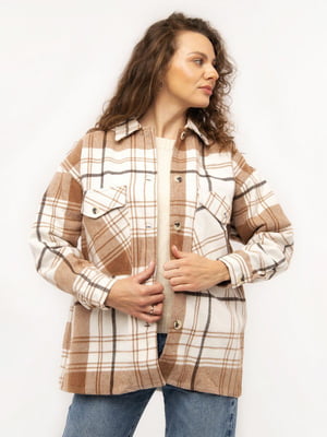 Жіноча сорочка з довгим рукавом S коричневий Madmext ЦБ-00233186 | 6842795