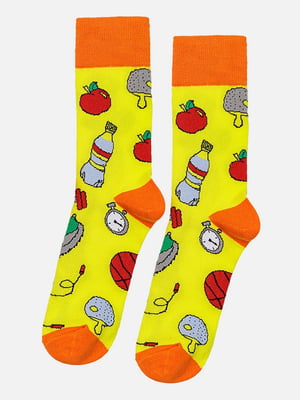 Чоловічі шкарпетки 42-43 жовтий Yuki ЦБ-00214582 | 6843296