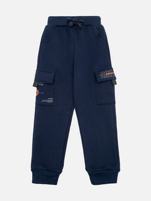 Спортивні штани для хлопчика 116 темно-синій Lizi Kids ЦБ-00220702 | 6843517