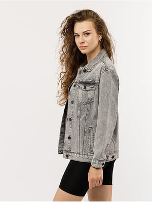 Жіноча джинсова куртка S світло-сірий Yuki ЦБ-00219140 | 6843878