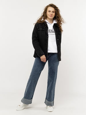 Жіноча джинсова куртка S темно-сірий ELCIDO ЦБ-00228217 | 6843879