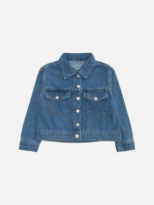 Куртка джинсова для дівчинки 122 блакитний Breeze Girls ЦБ-00242194 | 6844127
