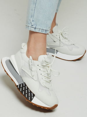 Белые текстильные кроссовки | 6845564