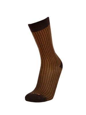 Шкарпетки коричневі бавовняні | 6845632