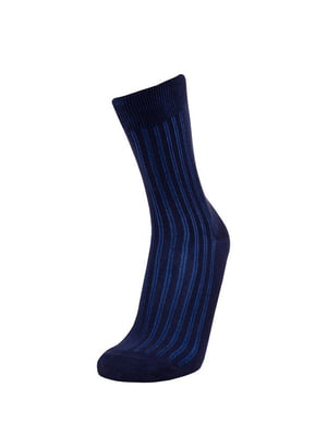 Шкарпетки бавовняні темно-сині | 6845634