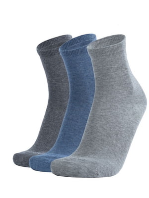 Набір шкарпеток з 3-х пар демісезонних, укорочених | 6845651