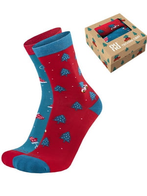 Набір шкарпеток новорічних з 2-х пар | 6845757