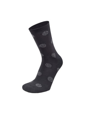 Шкарпетки чорні в горох демісезонні бавовняні | 6845778