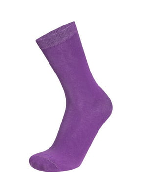 Шкарпетки фіолетові демісезонні бавовняні | 6845824
