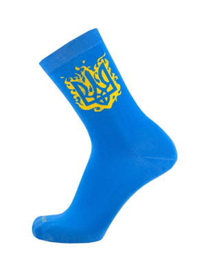 Шкарпетки патріотичні блакитні “ВСЕ БУДЕ УКРАЇНА” | 6845838