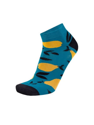 Шкарпетки сині "Грушки" короткі | 6845865