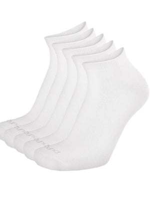 Набір з 5-ти пар білих коротких шкарпеток | 6845895