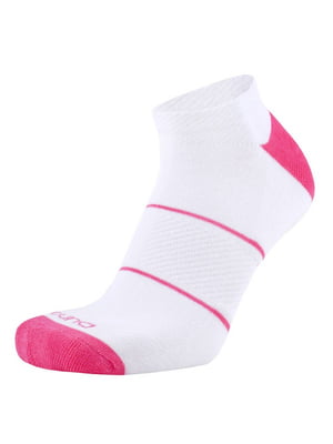 Шкарпетки біло-рожеві бавовняні з махровим слідом | 6845901