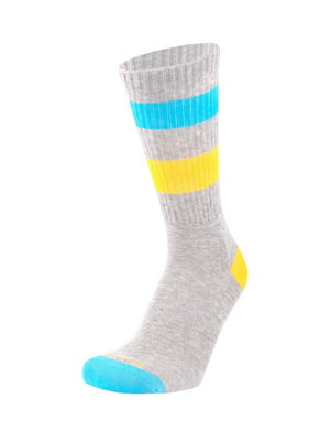 Шкарпетки світло-сірі демісезонні бавовняні | 6845937