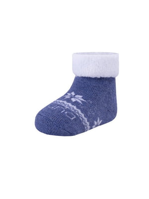 Шкарпетки для немовлят сині махрові | 6845985