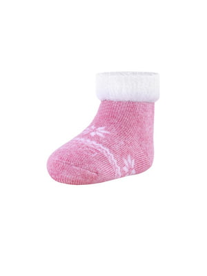 Шкарпетки для немовлят рожеві махрові | 6845986