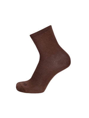Шкарпетки бавовняні шоколадного кольору | 6846013