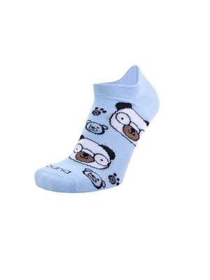 Шкарпетки світло-блакитні короткі "Ведмедики" | 6846030