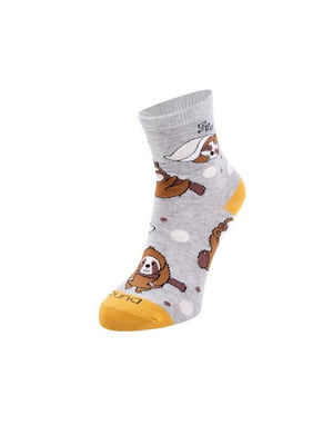 Шкарпетки світло-сірі "Лінивець" | 6846036