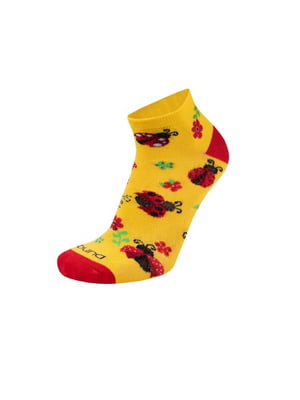 Шкарпетки короткі жовті "Сонечка" | 6846044