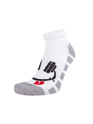 Шкарпетки біло-сірі з бавовни | 6846080