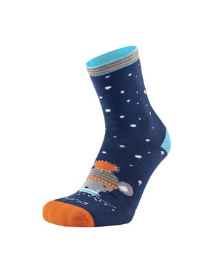 Шкарпетки сині зимові бавовняні | 6846100